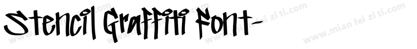 Stencil Graffiti Font字体转换